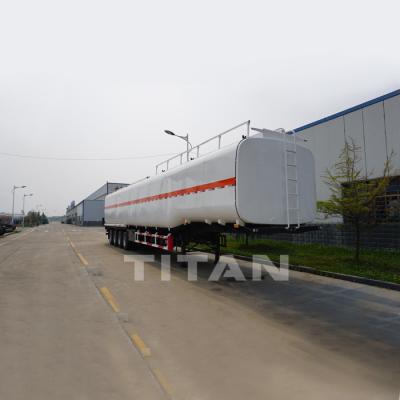 China Gasoline transport truck trailer gasoline tanker trailer gas fuel tank trailer for sale