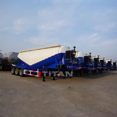 中国 48 cbm bulk powder tankers bulk cement transport bulk cement tanker trailer for sale 販売のため