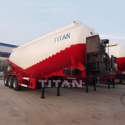 China bulk cement containers bulk cement haulers TITAN high quality bulk cement trailers for sale Te koop