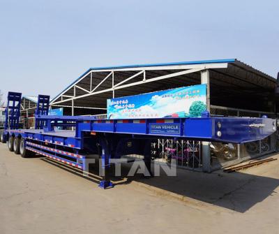 China Low bed semi trailers low bed semitrailer 50 tons low bed trailers semi low bed trailer for sale for sale