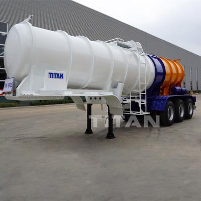 Китай TITAN 3 essieux semi-remorque citerne pour transporter de l'acide sulfurique et de l'hydroxyde de sodium продается