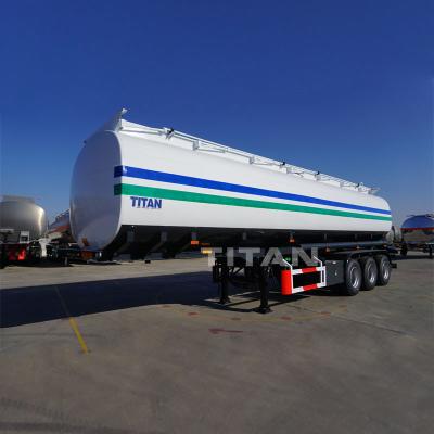 China TITAN oil tanker trailer fuel tank with 3 axles 42,000 liters fuel tanker trailer  for sale à venda