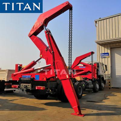 China TITAN 20ft self loading truck side lifter truck Container side loader truck for sale