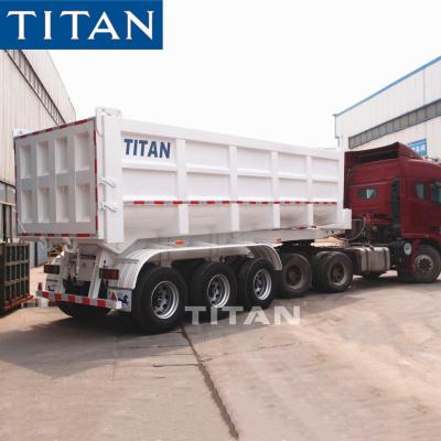 중국 50/60 ton 3 axle u shape 20 /30 cubic tipper trailer dump semi trailer 판매용