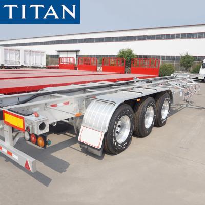 Κίνα TITAN 45FT Aluminum Alloy Shipping Container Skeleton/Skeletal Semi Trailer προς πώληση