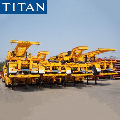 Κίνα TITAN Most Popular 3 Axles 40ft Skeletal Semi Trailer for Container Transportation προς πώληση