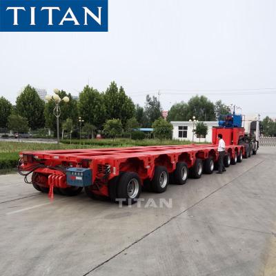 China TITAN 8 lines 16 axles self propelled modular transporters hydraulic trailer for sale