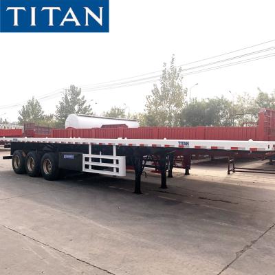 China extendable lowboy trailer trailer flatbed  semi flatbed trailers flatbed trailer sales for sale for sale