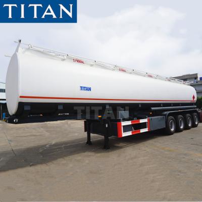 China TITAN 45000/50000/60000 Litre Capacity Fuel Tanker Trailer Price Te koop