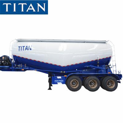 Cina TITAN 3 axle 30/35cbm V type bulk cement tanker manufacturers in vendita