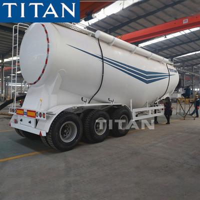 China TITAN 32/35 cbm fly ash cement powder tanker tankers for sale Te koop