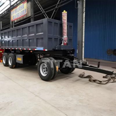 Китай Tri axle 40 tonne dumper drawbar semi trailer for sale-TITAN Vehicle продается