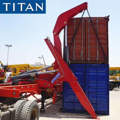 中国 45 ton 40ft Automatic Loading Container Trailer self-loader truck 販売のため