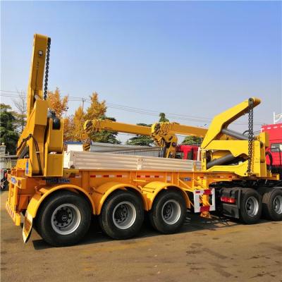 China 20ft Container Side Loader Trailer With Hydraulic Lifting System zu verkaufen