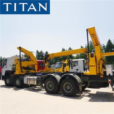 China 37 Ton 20ft Right Hand Container Side Loader Truck zu verkaufen