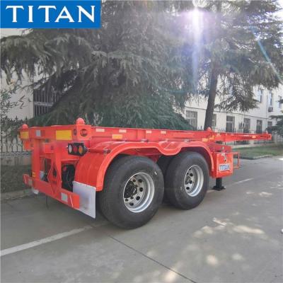 中国 2 Axle 20 ft Shipping Container Trailer Chassis for Sale in Nigeria 販売のため