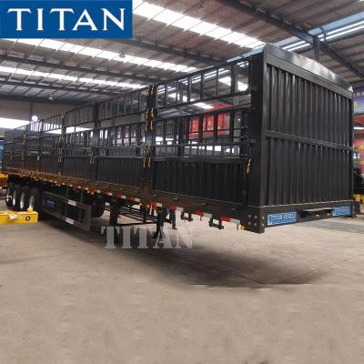 中国 4 Axle 50 Tons Livestock Fence Semi Trailer for Sale in Sudan 販売のため