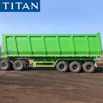 China Hydraulic 100 Ton End Tipper Dump Trailer for Sale in Nigeria zu verkaufen