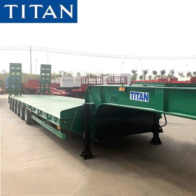 China 6 Axle 100 Ton Semi Low Loader Trailer for Sale en venta