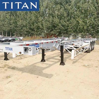 China Cargo Container Trailer , 40ft Container Chassis Trailer for Sale zu verkaufen