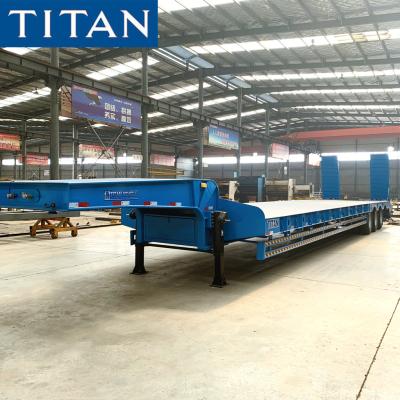 China Heavy Load Trailer - 3 Axle 90 Ton Low Bed Truck Price zu verkaufen