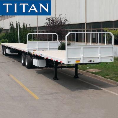 China TITAN superlink semi inter link remolques de cama plana para la venta cerca de mí en venta