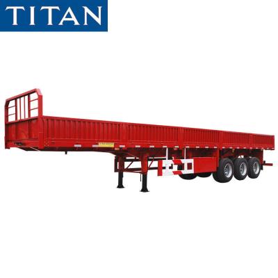 中国 ​ ​​40 ton side wall trailer sideboard open top semi trailer for sale 販売のため