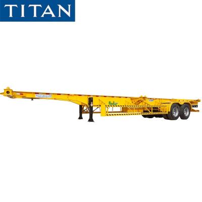 中国 Multi Function Skeletal Skeleton Semi Trailer 40ft Container Chassis for Sale 販売のため