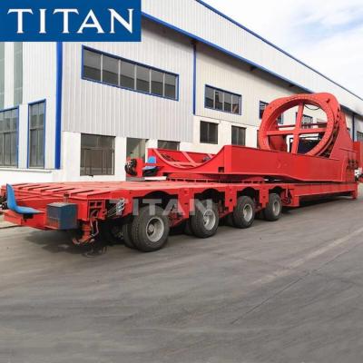 China 4 Line 8 Axle Windmill Rotor Blade Transport Trailer for Sale Te koop