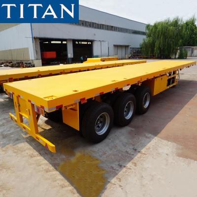 中国 Multi Types of Extendable Flatbed Trailer Telescopic Trailer for Sale 販売のため