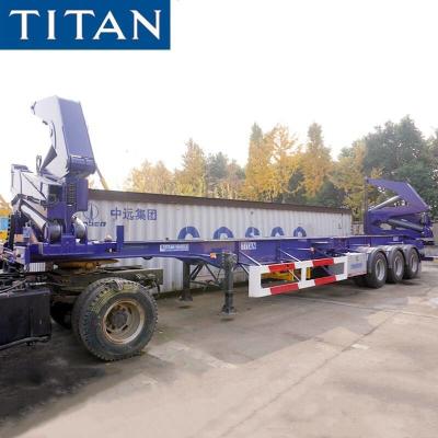 China 20/40Ft 37/45T Container Side Loader Lifter Trailer for Sale in Papua New Guinea zu verkaufen