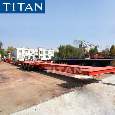 中国 64m Extendable Modular Wind Blade Trailer 3 Line 6 Axle Telescopic Trailer 販売のため