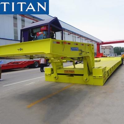 China Hydraulic detachable gooseneck trailer used lowboy trailers for sale zu verkaufen