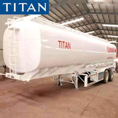 China 2 Axle 40000 Liters Fuel Tanker Truck Trailer for Sale in Senegal à venda