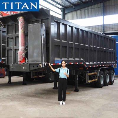 China Dump Truck Trailer - 50T Dump Semi-trailer for Sale in Nigeria zu verkaufen