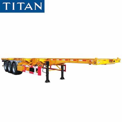 中国 Tri Axle Chassis 40ft Container Chassis Trailers for Sale in Nigeria 販売のため