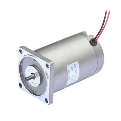 China Drip-proof 1800rpm 12V/24V 30W Brushed DC Electric Motor DC Motor with Brake and Gearbox High Torque Transmission for sale