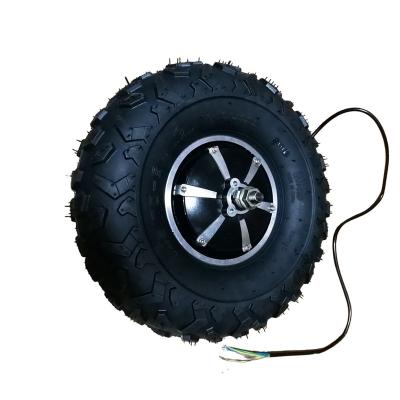 China High Torque 24V 36V 48V 350W 500W Two Series 14.5 Inch Off Road Electric Wheelbarrow Hub Motor for sale