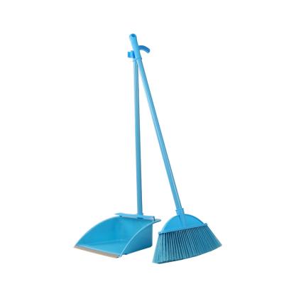 China Not easy to deform use traditional home style customized hot sale PP+PET material dustpan and broom set for sale