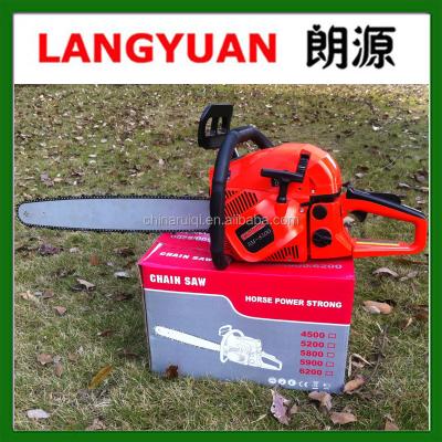 China 2-Stroke CE 78cc Gasoline Chainsaw With 24 Inch Guide Bar 7800 Chainsaw for sale