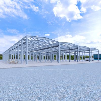 China Modern special paint buildings steel structure fast warehouse, cattle shed steel structure, build steel structure shed warehouse for sale