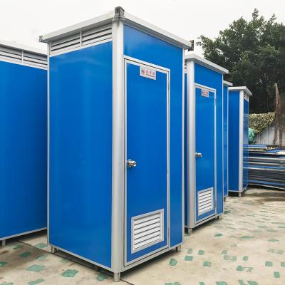 China Standard Size Modern Outdoor Western Single Moving Portable Toilet Cubicle, EPS Bathroom Movable Fiberglass Portable Toilet For Adults for sale