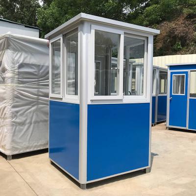 China Modern Movable Prefab Design Prefab Portable Room Cabin Security Sentry Box Guard House for sale