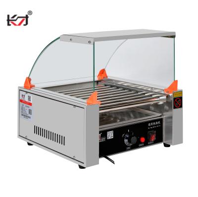 China HD-9 Even Kitchen Enthusiast Equipment Stainless Steel Hot Dog Sausage Roll Grill Machine Electric Hot Dog Maker Machine Restaurant Price for sale