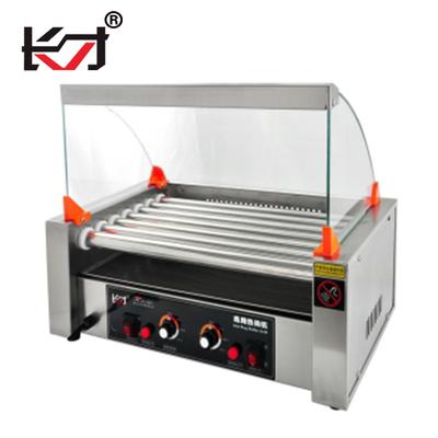 China food & Beverage factory HD-7L kitchen appliances food equipment commercial hot dog cooker hot dog roll grill bakery machine kfc price for sale