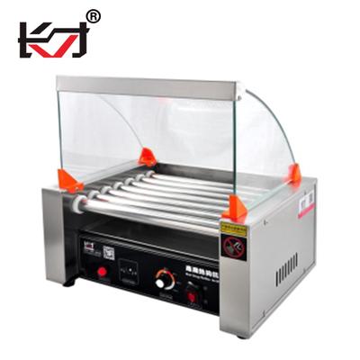 China PC Light Cover with HD Well Mastery Kitchen Equipment Stainless Steel Hot Dog Sausage Roll Grill Machine Electric Hot Dog Maker Bakery Machine Price- 7 for sale