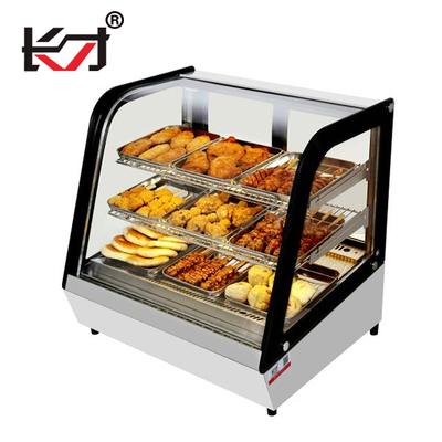 China FTC-118 COMPRESSOR Fridge Mini Refrigerator Double Display Showcase Glass Air Cooled Cake Showcase Bakery Cabinet Price for sale