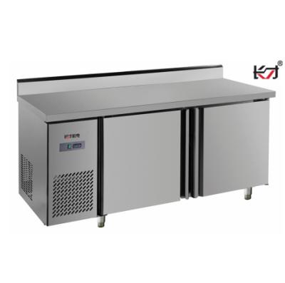 China QBTF2-4 COMPRESSOR Direct Cooling Refrigerator Cooking Table Back Hump Single Way Temperature Kitchen Equipment Restaurant for sale