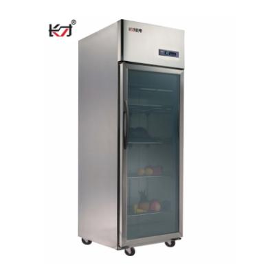 China QBC0.4L1G COMPRESSOR Kitchen Equipment Fridge Refrigerator With Wheels Single Glass Door for sale