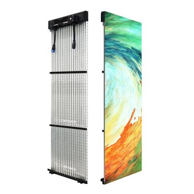 China Hot Selling Video Wall Outdoor LED Display Flexible Guide LED Screen P16.67 High Resolution Optical Transparent LED Display For Building for sale